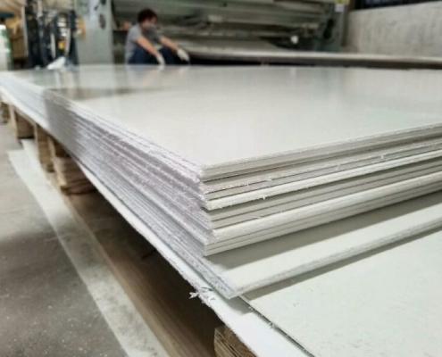 Cut in panel size in OCEANFRP's factory