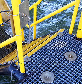 FRP Stair used in water